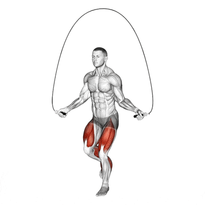 Cardio-training Saut à la corde pieds alternés par Planète forme club de fitness Limoges